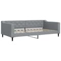 Miniatyrbillede 1 af 8: vidaXL daybed 100x200 cm stof lysegrå