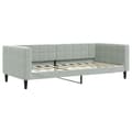 Miniatyrbillede 1 af 8: vidaXL daybed 90x190 cm velour lysegrå