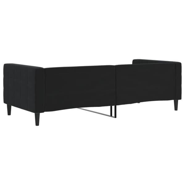 vidaXL Dagbädd svart 90x190 cm sammet