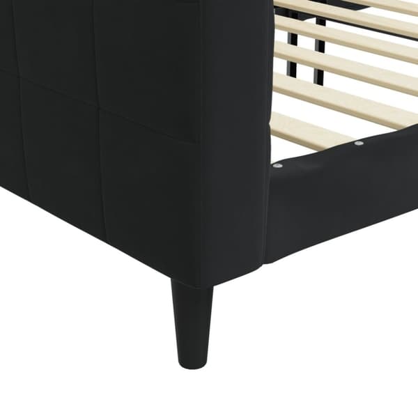 vidaXL Dagbädd svart 90x190 cm sammet