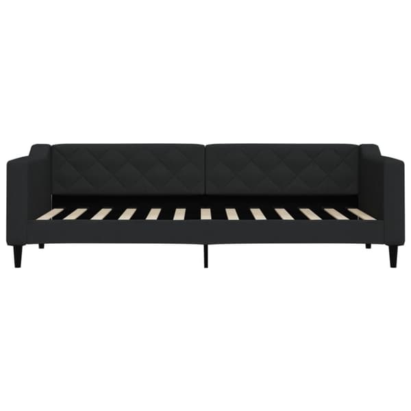 vidaXL Dagbädd svart 80x200 cm tyg