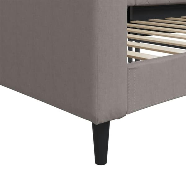 vidaXL Dagbädd taupe 90x200 cm tyg