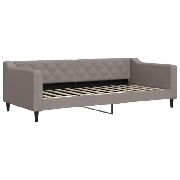 vidaXL Dagbädd taupe 90x200 cm tyg