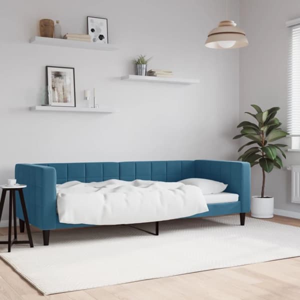 vidaXL daybed 80x200 cm velour blå