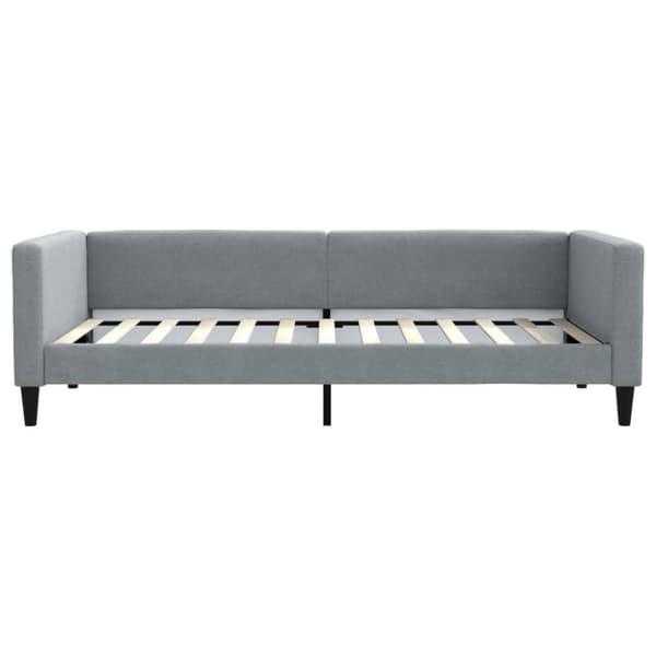 vidaXL daybed 100x200 cm stof lysegrå