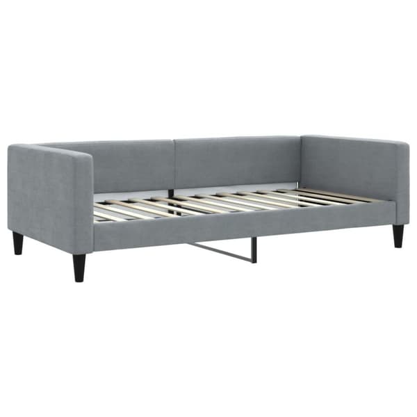 vidaXL daybed 100x200 cm stof lysegrå
