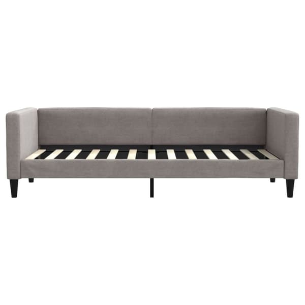 vidaXL daybed med udtræk og skuffer 80x200 cm stof gråbrun