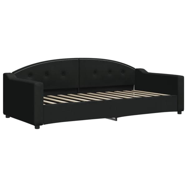 vidaXL daybed med udtræk og skuffer 80x200 cm stof sort