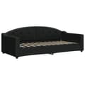 Miniatyrbillede 5 af 11: vidaXL daybed med udtræk og skuffer 80x200 cm stof sort