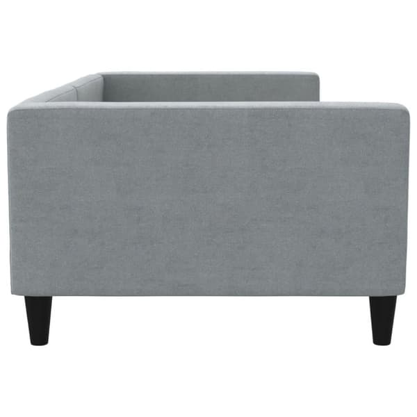 vidaXL Dagbädd ljusgrå 100x200 cm tyg