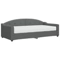 Miniatyrbillede 2 af 11: vidaXL daybed med madras 90x200 cm stof mørkegrå