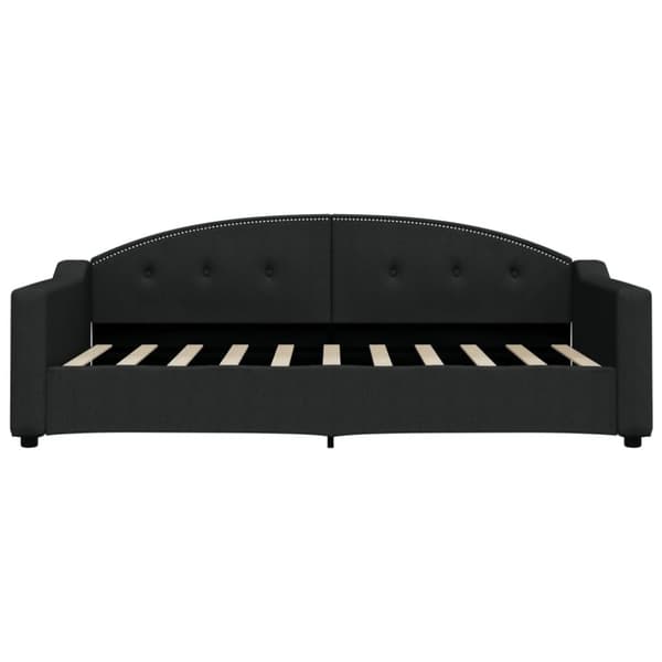 vidaXL daybed med madras 90x190 cm stof sort