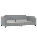 Miniatyrbillede 4 af 11: vidaXL daybed med udtræk og madras 90x190 cm stof lysegrå