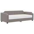 Miniatyrbillede 3 af 11: vidaXL daybed med madras 100x200 cm stof gråbrun