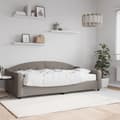 Miniatyrbillede 1 af 11: vidaXL daybed med madras 100x200 cm stof gråbrun