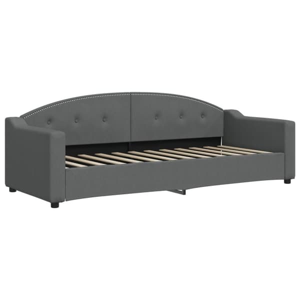 vidaXL daybed med madras 80x200 cm stof mørkegrå