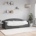 Miniatyrbillede 2 af 11: vidaXL daybed med madras 80x200 cm stof mørkegrå