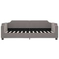 Miniatyrbillede 4 af 11: vidaXL daybed med madras 90x200 cm stof gråbrun