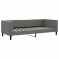 Miniatyrbillede 5 af 11: vidaXL daybed med udtræk 90x200 cm stof mørkegrå