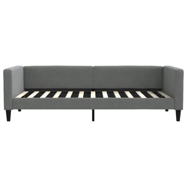 vidaXL daybed med udtræk 90x200 cm stof mørkegrå