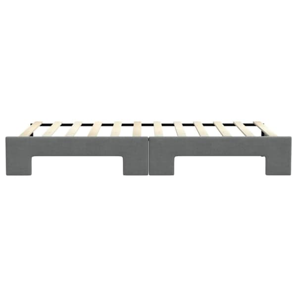 vidaXL daybed med udtræk 90x200 cm stof mørkegrå