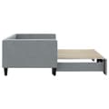 Miniatyrbillede 3 af 11: vidaXL daybed med udtræk 90x190 cm stof lysegrå