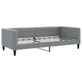 Miniatyrbillede 5 af 11: vidaXL daybed med udtræk 90x190 cm stof lysegrå