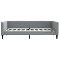 Miniatyrbillede 6 af 11: vidaXL daybed med udtræk 90x190 cm stof lysegrå