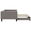 Miniatyrbillede 3 af 11: vidaXL daybed med udtræk 100x200 cm stof gråbrun