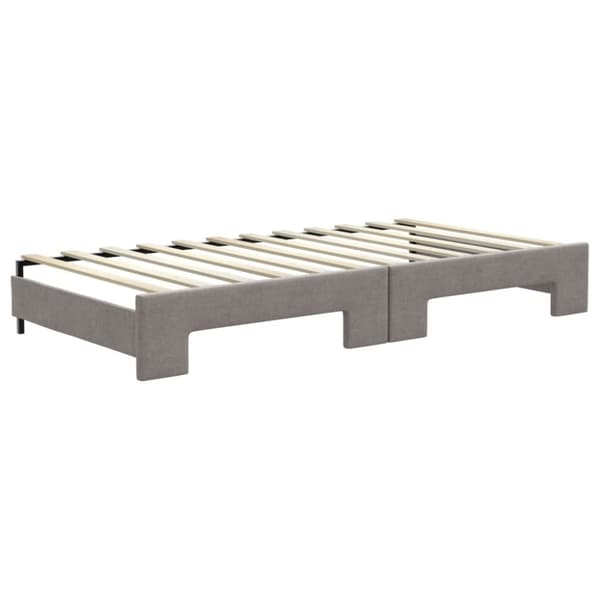 vidaXL daybed med udtræk 100x200 cm stof gråbrun