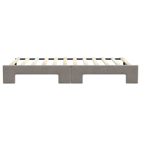 vidaXL daybed med udtræk 100x200 cm stof gråbrun
