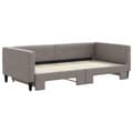 Miniatyrbillede 2 af 11: vidaXL daybed med udtræk 100x200 cm stof gråbrun