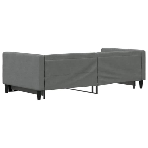 vidaXL daybed med udtræk 90x190 cm stof mørkegrå