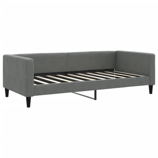 vidaXL daybed med udtræk 90x190 cm stof mørkegrå