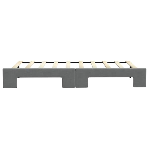 vidaXL daybed med udtræk 90x190 cm stof mørkegrå