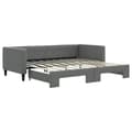 Miniatyrbillede 2 af 11: vidaXL daybed med udtræk 90x190 cm stof mørkegrå