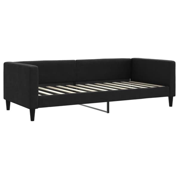 vidaXL daybed med udtræk og skuffer 80x200 cm stof sort