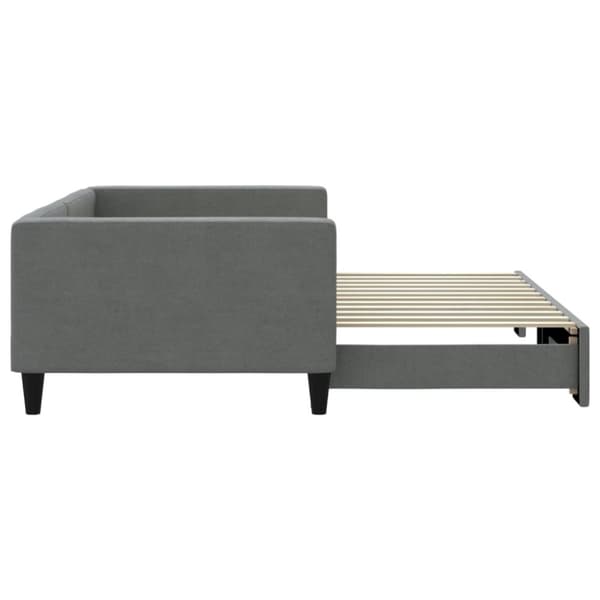 vidaXL daybed med udtræk 100x200 cm stof mørkegrå