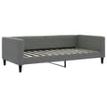 Miniatyrbillede 5 af 11: vidaXL daybed med udtræk 100x200 cm stof mørkegrå