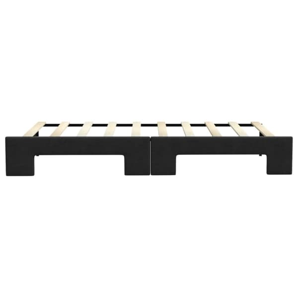 vidaXL daybed med udtræk 90x190 cm stof sort