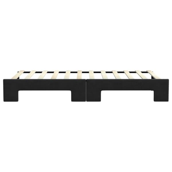 vidaXL daybed med udtræk 90x200 cm stof sort