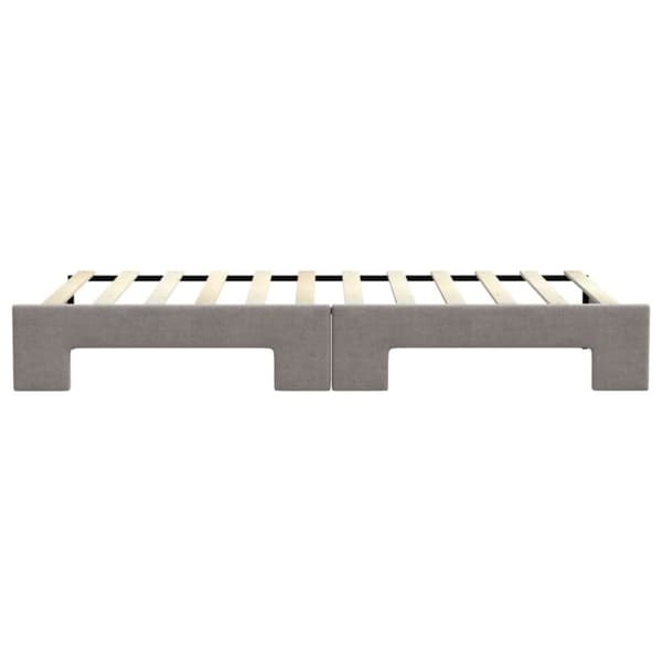 vidaXL daybed med udtræk 90x200 cm stof gråbrun