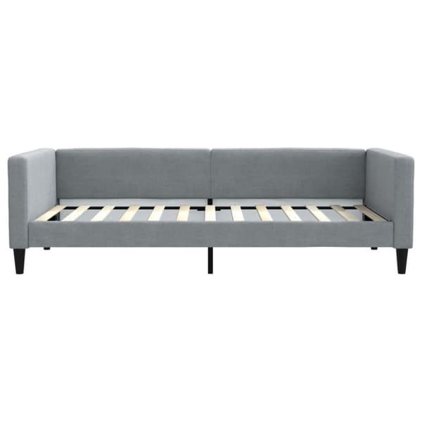 vidaXL daybed med udtræk 100x200 cm stof lysegrå