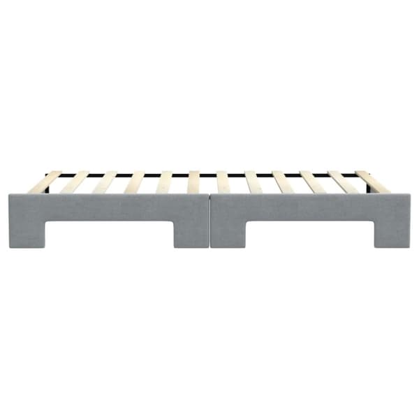 vidaXL daybed med udtræk 100x200 cm stof lysegrå