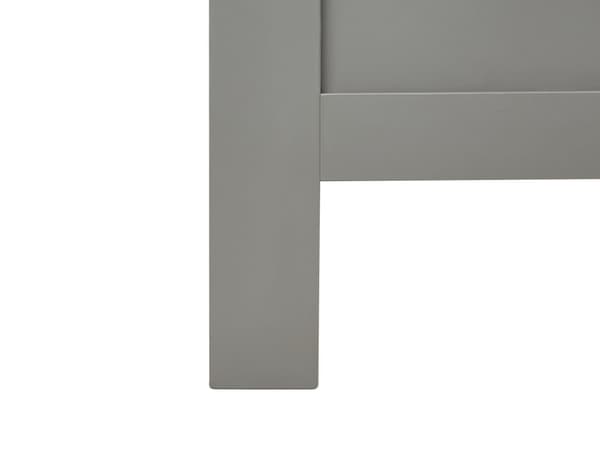 Parisänky harmaa mänty 140 x 200 cm sängynpääty sälepohja minimalistinen skandinaavinen