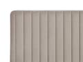 Miniatyrbilde 8 av 10: Dobbeltseng Taupe Fløyel 180 x 200 cm Sengegavl Metallben Moderne design Sengeramme Soverom