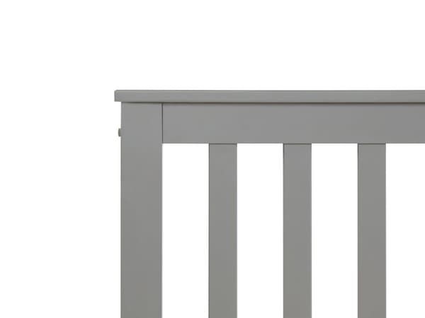 Sängram Grå Tall Trä Dubbelsäng 160 x 200 cm Lamellbotten Skandinavisk traditionell stil Sovrum