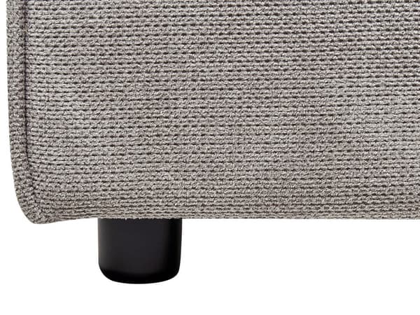 Dobbeltseng Grå Polyester Stof 180 x 200 cm Moderne To Mands Sengestel Blød Sengegavl Seng Retro Sengeramme Design