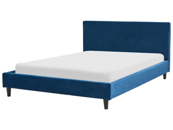 Parisänky tummansininen 140 x 200 cm samettiverhoilu sälepohja irrotettava päällinen minimalistinen