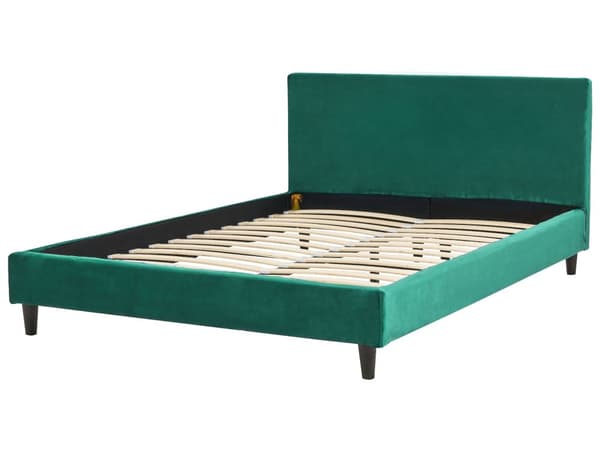 Parisänky tummanvihreä 140 x 200 cm samettiverhoilu sälepohja irrotettava päällinen minimalistinen